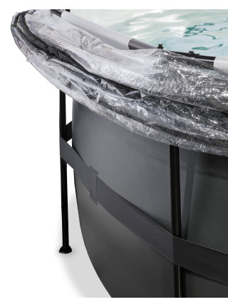 Бассейн круглый с куполом EXIT "Черное дерево" 488х122 см